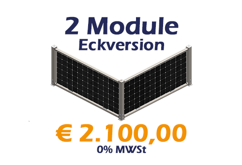 2 Module Eckvariante - RAL7016 - € 2.100,00 - 0% MWSt