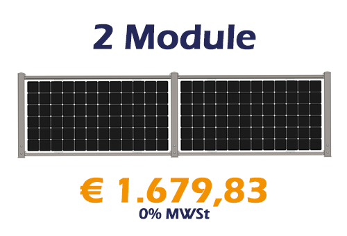 2 Module - verzinkt - € 1.679,83 - 0% MWSt