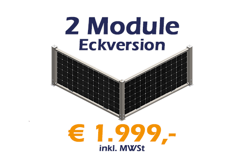 2 Module Eckvariante - verzinkt - € 1.999,- incl. MWSt