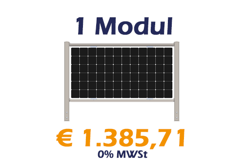 1 Modul - RAL7016 - € 1.385,71 - 0% MWSt