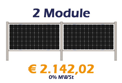 2 Module - RAL7016 - € 2.142,02 - 0%. MWSt