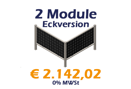 2 Module Eckvariante - RAL7016 - € 2.142,02 - 0%. MWSt