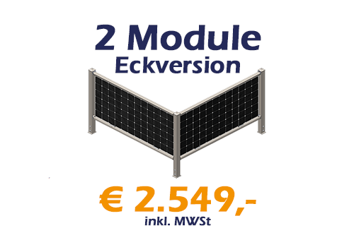 2 Module Eckvariante - RAL7016 - € 2.549,- incl. MWSt