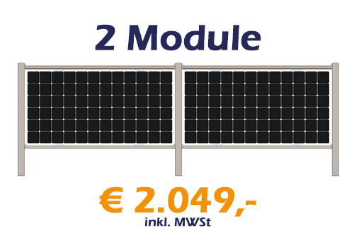 2 Module - verzinkt - € 2.049,- incl. MWSt