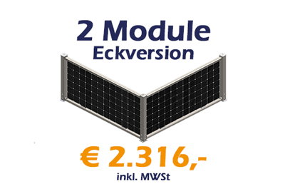 2 Module Eckvariante - RAL7016 - € 2.316,- incl. MWSt