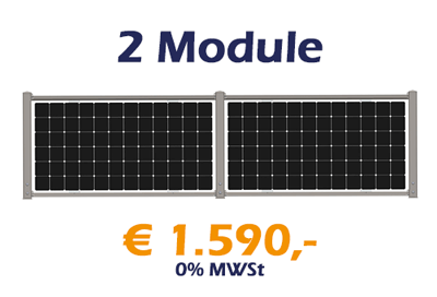 2 Module - verzinkt - € 1.590,00 - 0% MWSt