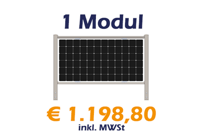 1 Modul - verzinkt - € 1.198,80 incl. MWSt