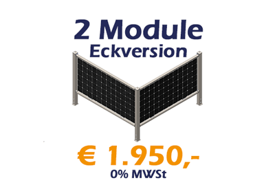 2 Module Eckvariante - RAL7016 - € 1.950,00 - 0%. MWSt