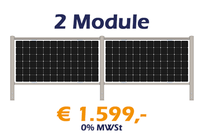 2 Module - verzinkt - € 1.599,00 - 0% MWSt