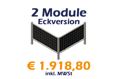 2 Module Eckvariante - verzinkt - € 1.918,80 incl. MWSt