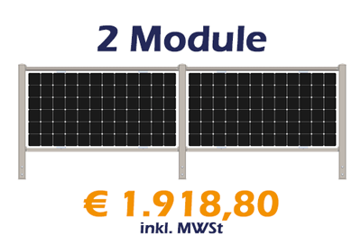 2 Module - verzinkt - € 1.918,80 incl. MWSt