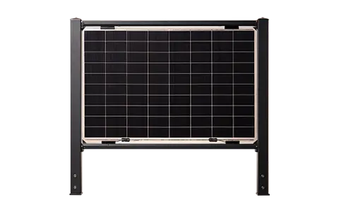 Abbildung Fence2Sun Premium 150 ohne Blende unten mit 320 Watt Modul