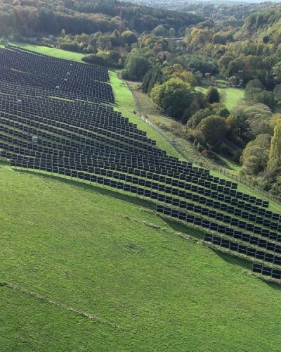 Luftaufnahme des Agri Solarparks